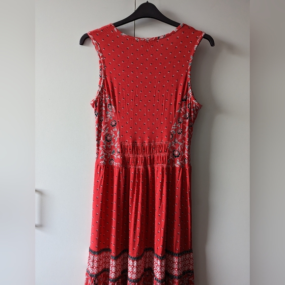Red Cotton Traders Boho/Bohemian Dress Size 16 - Picture 7 of 15